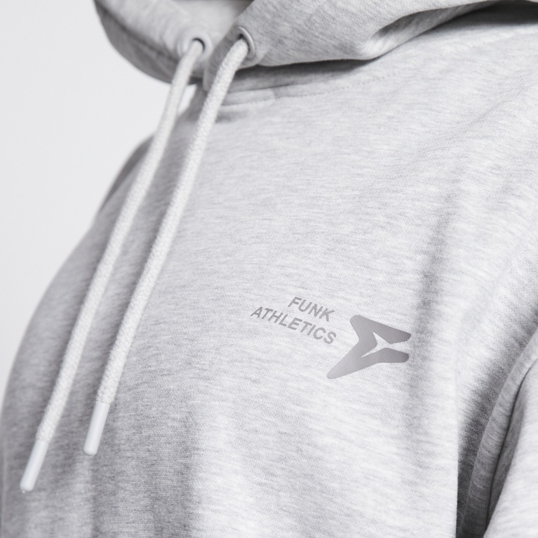 Heavy hoodie "Rex Hood" Grey Melange